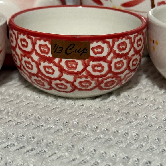 Red and White nesting Owl Measuring Cup - Picture 5 of 7
